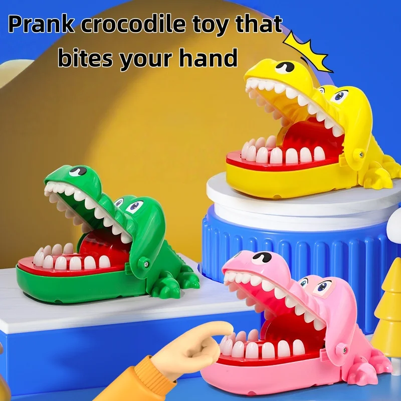 Interactive Crocodile Biting Finger Prank Toy Family Game Night Entertainment Stress Reducing Toy For Home Travel Party Use
Interactive Crocodile Biting Finger Prank Toy Family Game Night Entertainment Stress Reducing Toy For Home Travel Party Use