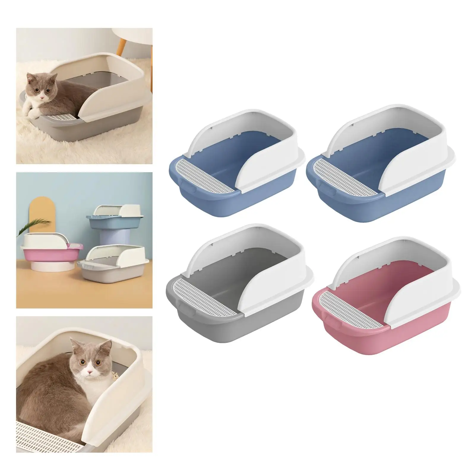 Cat Toilet Travel Durable Semi Enclosed Anti Splashing Sandbox for
Cat Toilet Travel Durable Semi Enclosed Anti Splashing Sandbox for