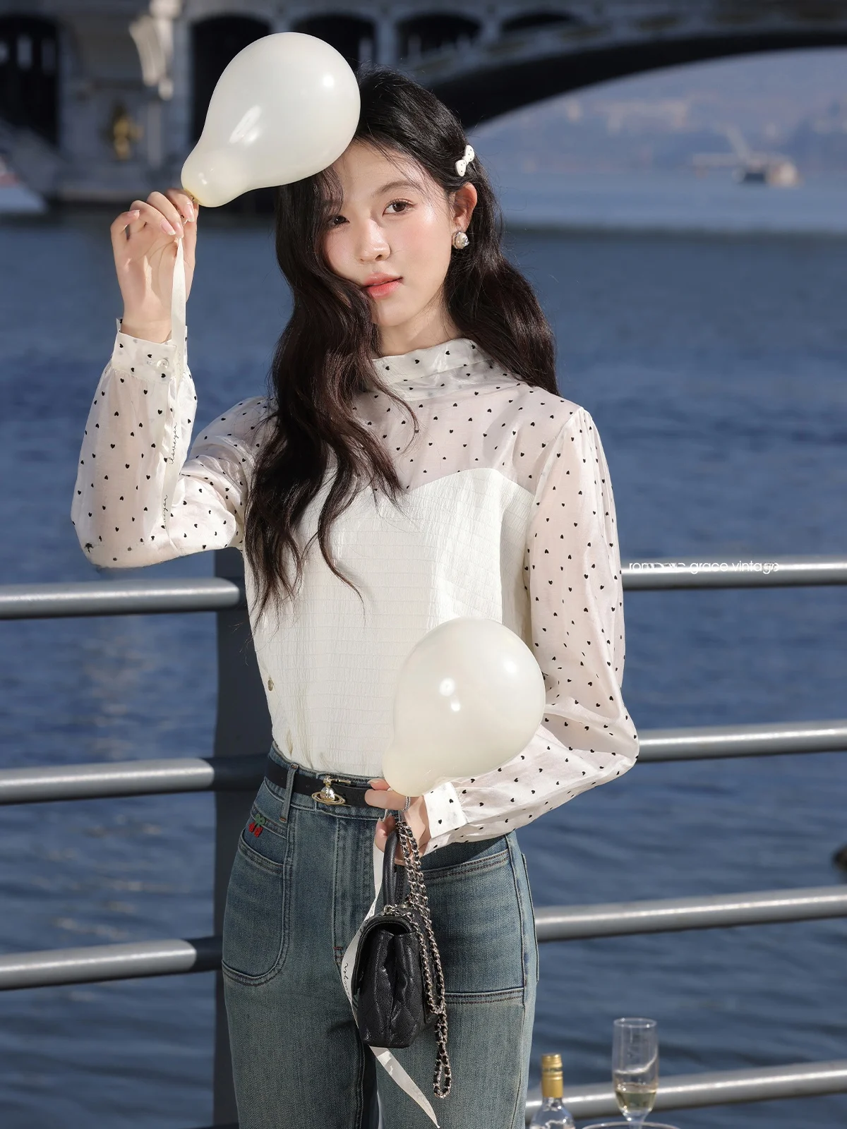 Swallow South Tea Moonlight Dots Women's irt Top Autumn Splicing Apricot Color Blouse Loose Fit Long Sve round Ne irt
Swallow South Tea Moonlight Dots Women's irt Top Autumn Splicing Apricot Color Blouse Loose Fit Long Sve round Ne irt