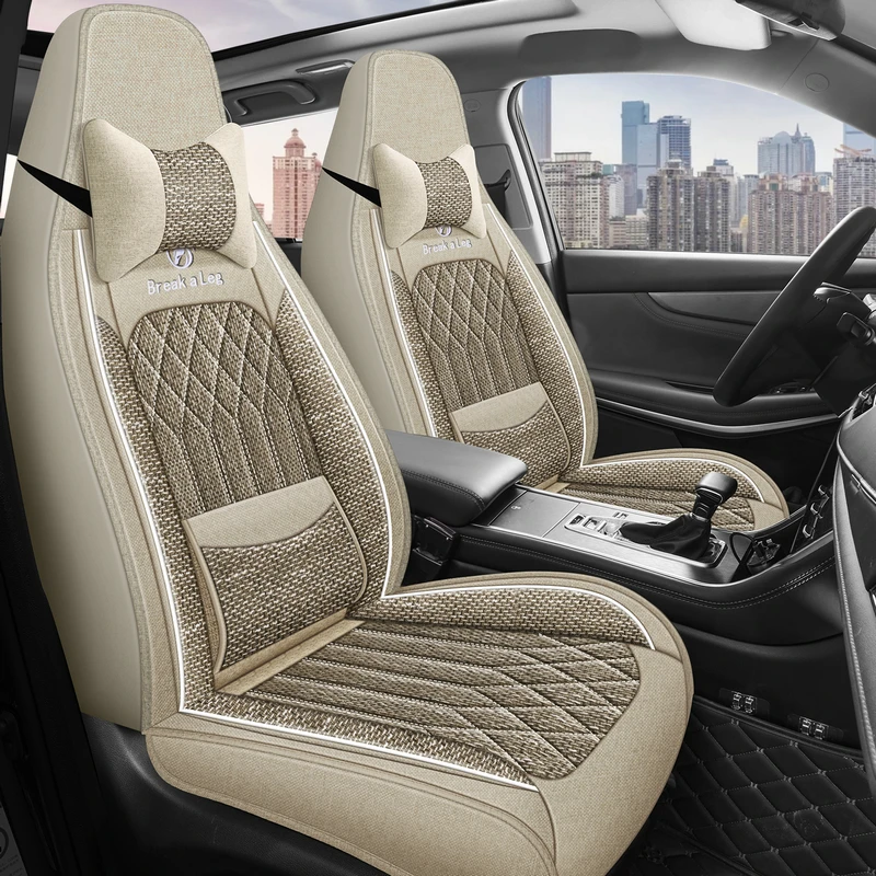 Front Double Seats, Luxurious Linen Fixed Lumbar Support, Full Coverage, Universal Car Seat Cover, Suitable for All Seasons, Delicate and Textured, Comfortable, Breathable, Wear-Resistant, Fits the Seat Well, with 3D Wing Support, Paired with a Comfortabl
Front Double Seats, Luxurious Linen Fixed Lumbar Support, Full Coverage, Universal Car Seat Cover, Suitable for All Seasons, Delicate and Textured, Comfortable, Breathable, Wear-Resistant, Fits the Seat Well, with 3D Wing Support, Paired with a Comfortabl