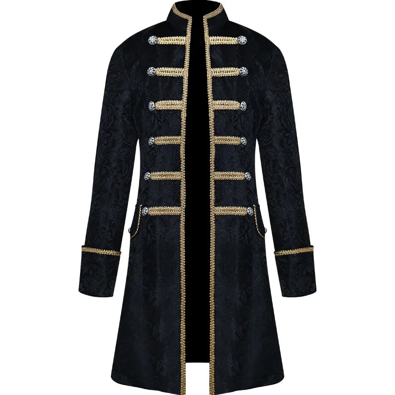 Halloween Gothic Medieval Costume Punk Men's Long Coat Fancy Masquerade Costume
Halloween Gothic Medieval Costume Punk Men's Long Coat Fancy Masquerade Costume