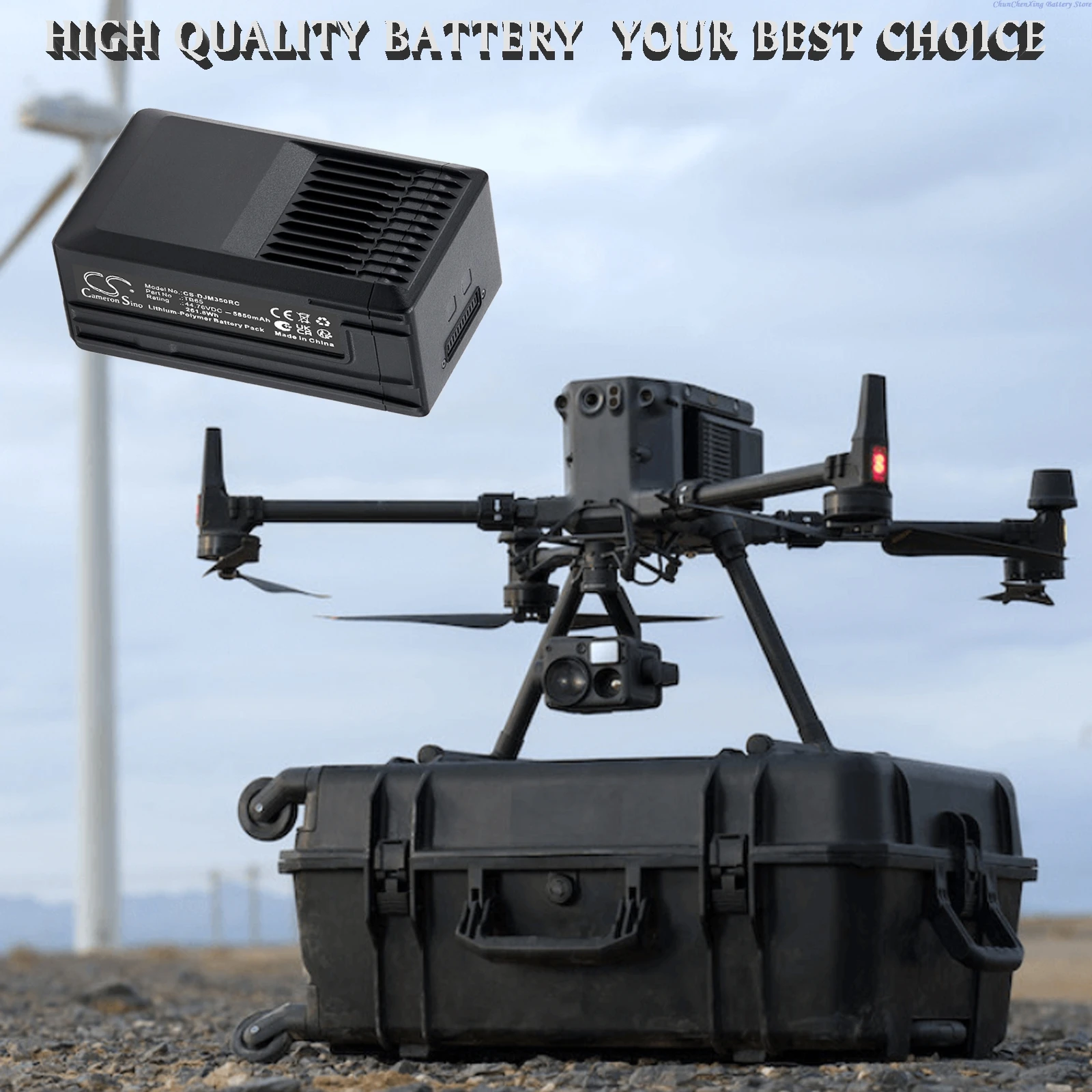 Аккумулятор Cameron Sino 44.76V 5850mAh TB65 для дронов DJI Matrice 300 RTK и Matrice 350 RTK
Аккумулятор Cameron Sino 44.76V 5850mAh TB65 для дронов DJI Matrice 300 RTK и Matrice 350 RTK