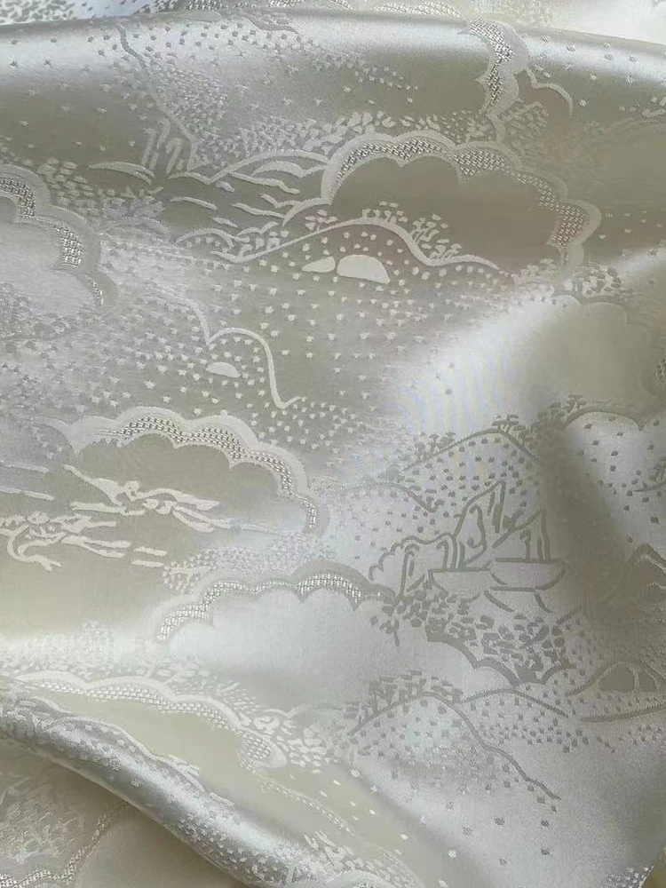 Real Silk Jacquard Satin A Panorama of Rivers and Mountains Interwoven Multi-Color into New Chinese Style Cheongsam Hanfu Fabric
Real Silk Jacquard Satin A Panorama of Rivers and Mountains Interwoven Multi-Color into New Chinese Style Cheongsam Hanfu Fabric