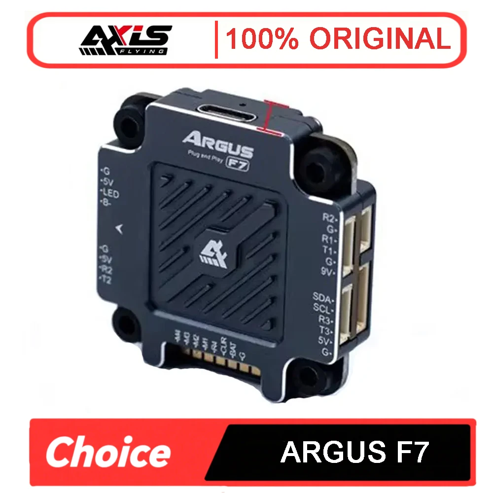 Axisflying ARGUS PRO F7 Plug And Play Flight Controller Металлический защитный корпус с ЧПУ 16M Черный ящик Dual BEC для RC FPV Drone
Axisflying ARGUS PRO F7 Plug And Play Flight Controller Металлический защитный корпус с ЧПУ 16M Черный ящик Dual BEC для RC FPV Drone
