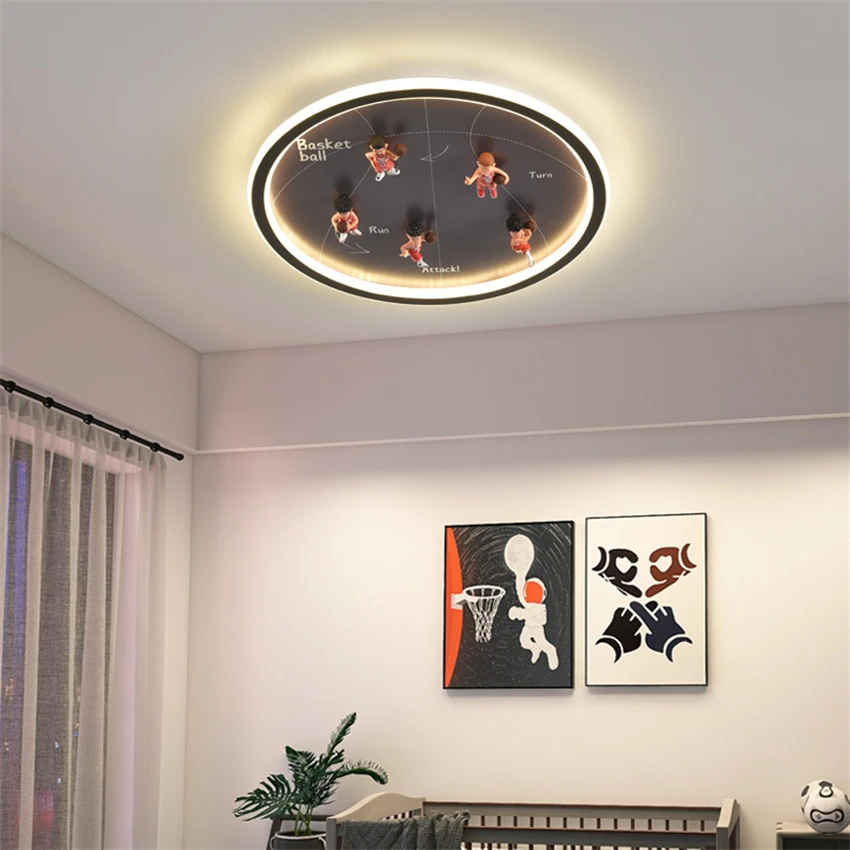 Basketball court round ceiling lights children's room lights bedroom room eye protection LED dimming ceiling lamps fixtures
Basketball court round ceiling lights children's room lights bedroom room eye protection LED dimming ceiling lamps fixtures