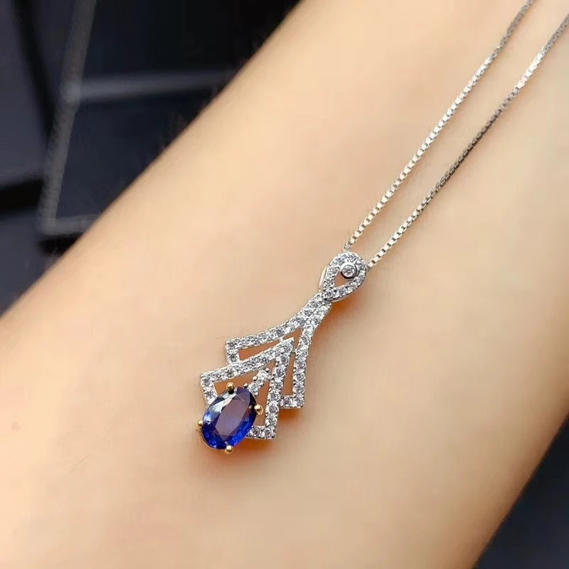 Natural Sapphire Necklace Ladies 925 Silver Jewelry High Jewelry Birthday Party Gift Free Shipping
Natural Sapphire Necklace Ladies 925 Silver Jewelry High Jewelry Birthday Party Gift Free Shipping