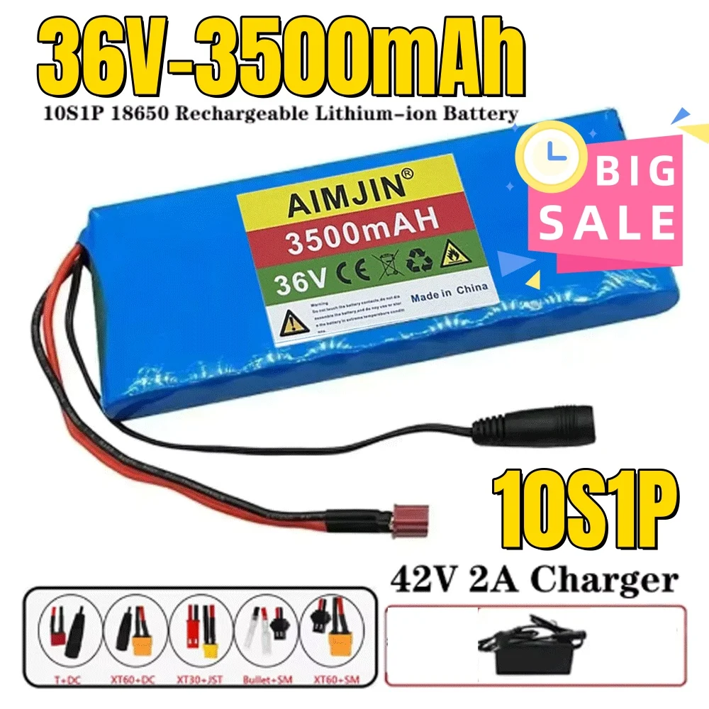 ✨ 10S1P 36V 3500mAh Battery Pack 3.5Ah 18650 Lithium Li-ion Rechargeable Batteries Electric Car Bicycle Scooter 20A BMS 500W ✨
✨ 10S1P 36V 3500mAh Battery Pack 3.5Ah 18650 Lithium Li-ion Rechargeable Batteries Electric Car Bicycle Scooter 20A BMS 500W ✨