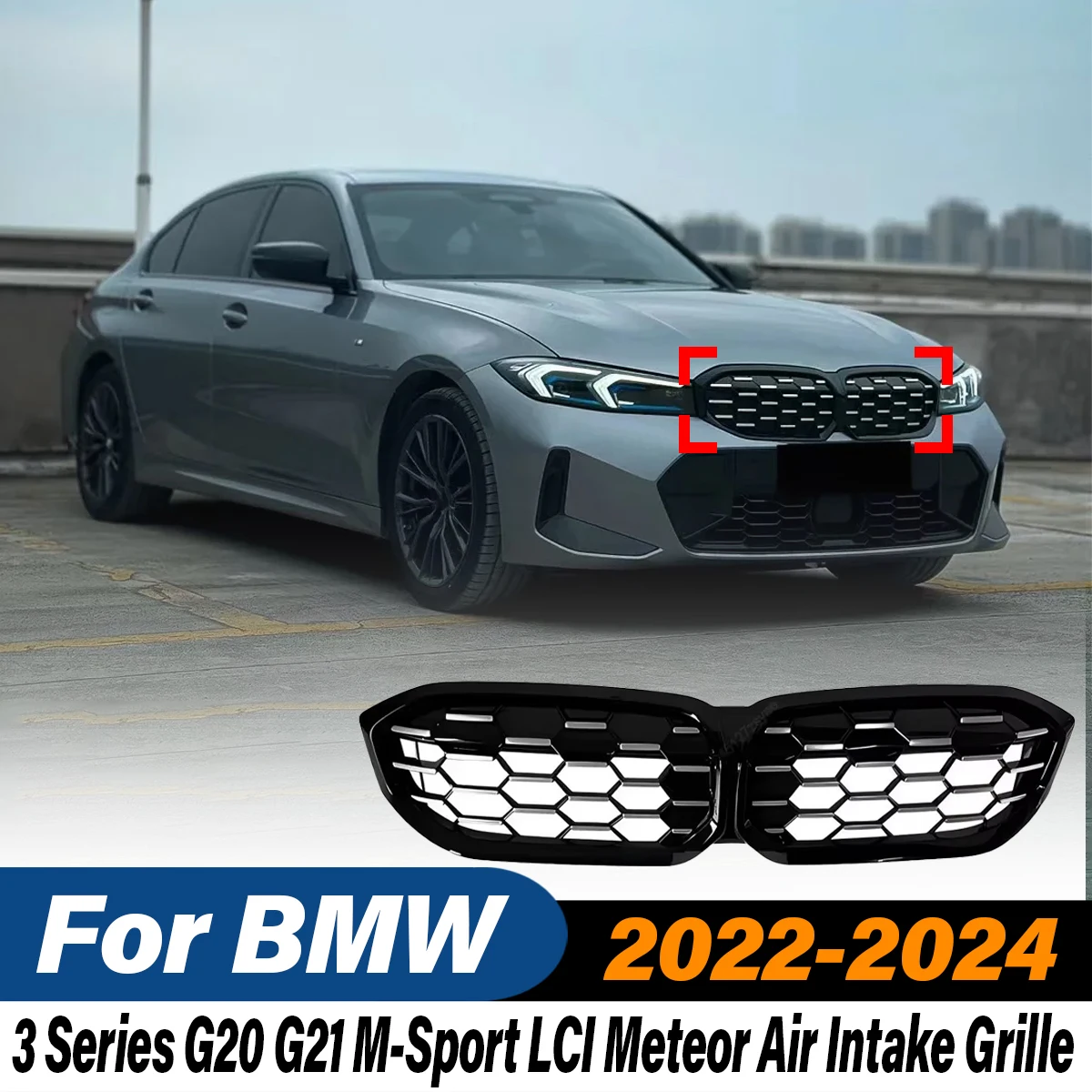 For BMW 3 Series G20 G21 M-Sport 320i 325i 330i M340i LCI 2022 2023 2024 Front Diamond Grille Center Grid Auto parts
For BMW 3 Series G20 G21 M-Sport 320i 325i 330i M340i LCI 2022 2023 2024 Front Diamond Grille Center Grid Auto parts