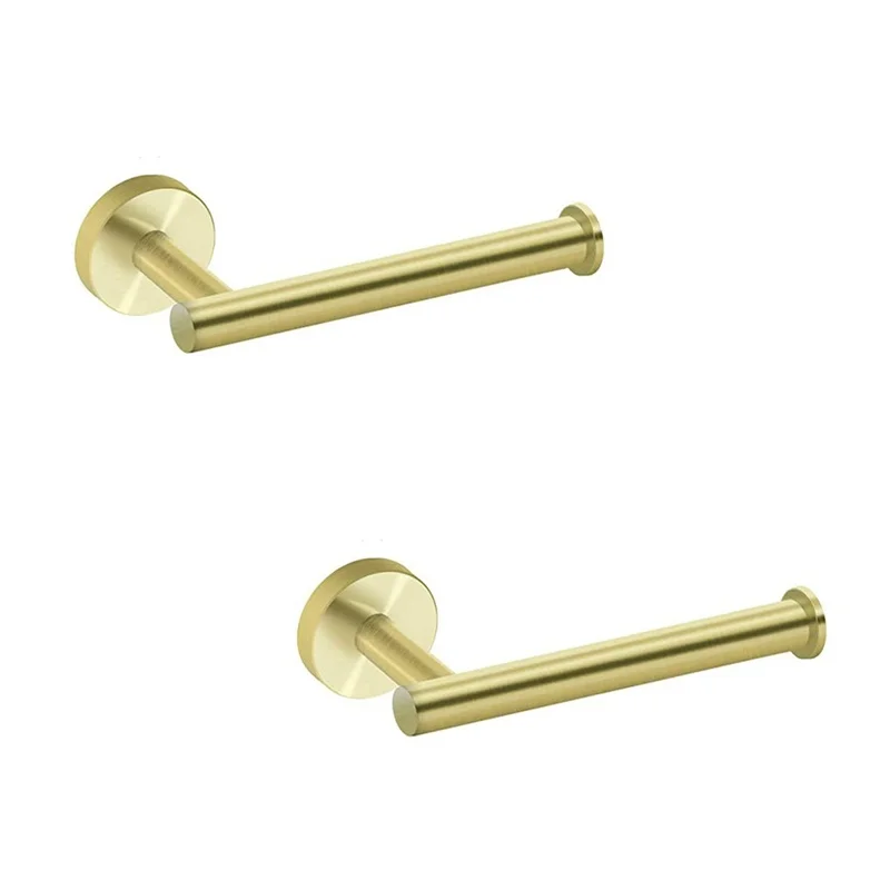 Wall Mount Toilet Paper Holder 2 Pack Stainless Steel Brushed Gold Tissue Dispenser
Wall Mount Toilet Paper Holder 2 Pack Stainless Steel Brushed Gold Tissue Dispenser