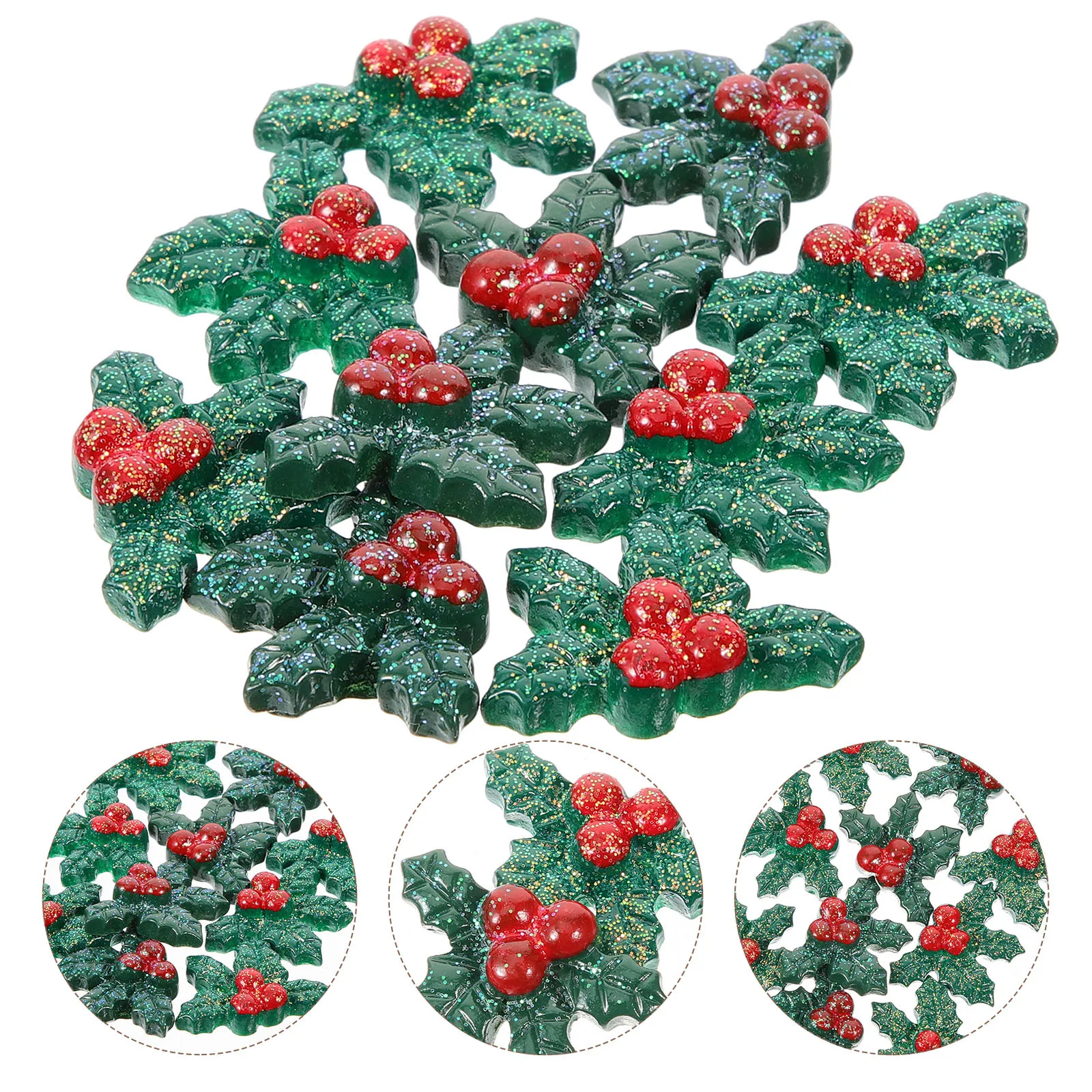 50Pcs Christmas Mini Resin Ornaments Leaves Berries DIY Decor for Trees Wreaths Hair Clips Gloves Craft Supplies
50Pcs Christmas Mini Resin Ornaments Leaves Berries DIY Decor for Trees Wreaths Hair Clips Gloves Craft Supplies