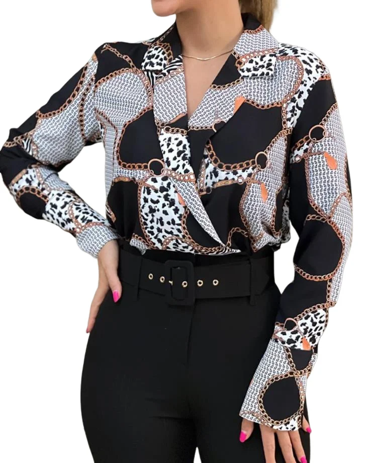 Sexy Elegant Blouses Shirt Loose Long Sleeved V-Neck Pullover Printed Shirt New Fashion 2024 Summer Casual Female Clothing
Sexy Elegant Blouses Shirt Loose Long Sleeved V-Neck Pullover Printed Shirt New Fashion 2024 Summer Casual Female Clothing