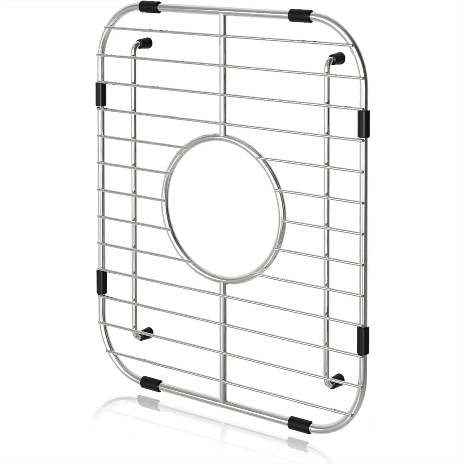 Sink Protector for Kitchen Sink, 304 Stainless Steel Single Bowl Sink Bottom Grid 12.5"x16"x1.25", Centered Drain Rack Drying
Sink Protector for Kitchen Sink, 304 Stainless Steel Single Bowl Sink Bottom Grid 12.5"x16"x1.25", Centered Drain Rack Drying