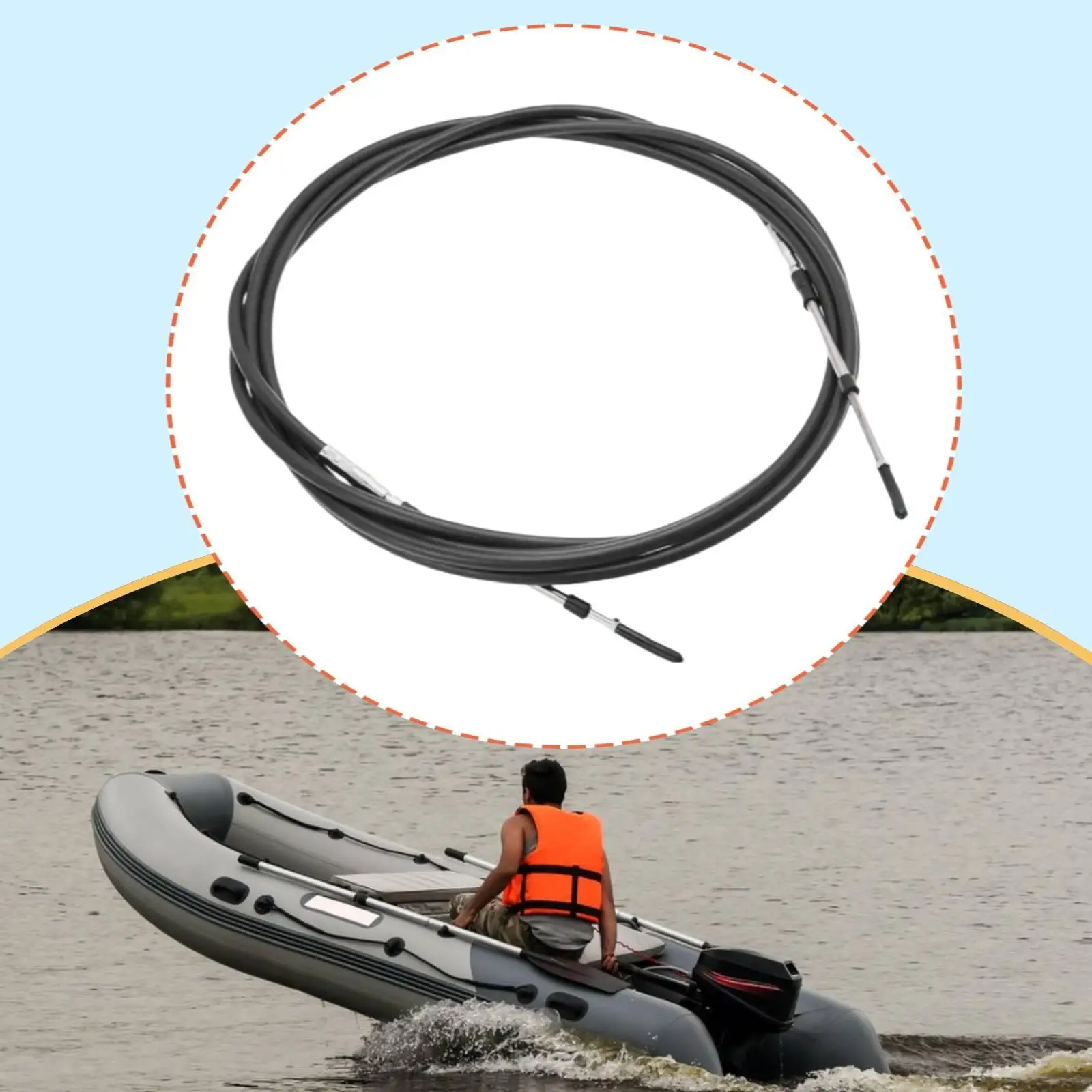 Boat Throttle Shifted Control Cable High Performance Universal Gear Stainless Steel Marine Wire Replace for Boats Outdoor
Boat Throttle Shifted Control Cable High Performance Universal Gear Stainless Steel Marine Wire Replace for Boats Outdoor