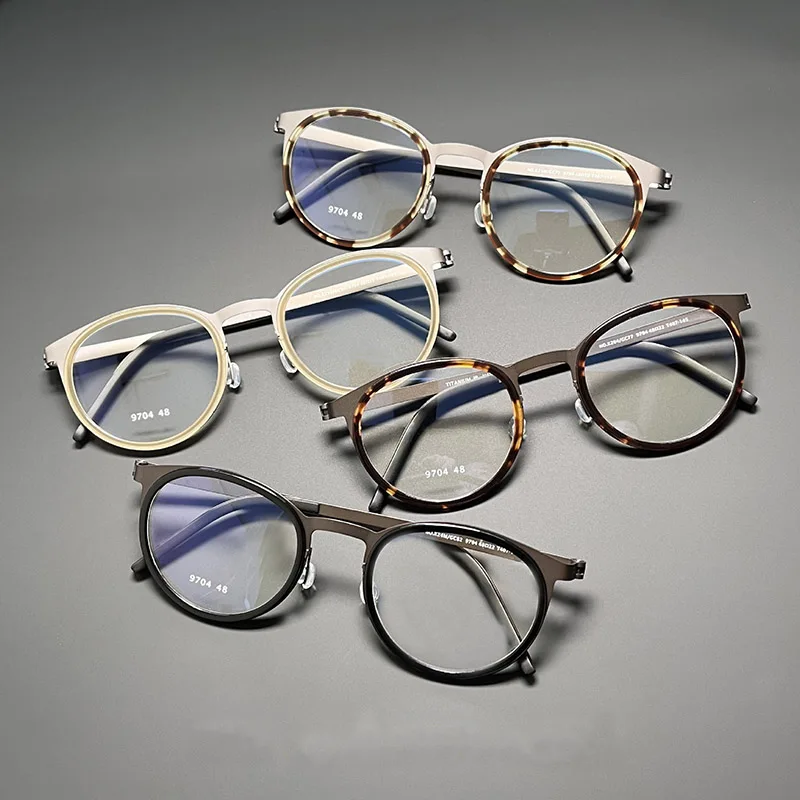 Brand Reading Glasses Women Men Luxury Vintage Screwless Titanium Round Frame Glasses Anti Blue Light Presbyopic Glasses 125 225
Brand Reading Glasses Women Men Luxury Vintage Screwless Titanium Round Frame Glasses Anti Blue Light Presbyopic Glasses 125 225
