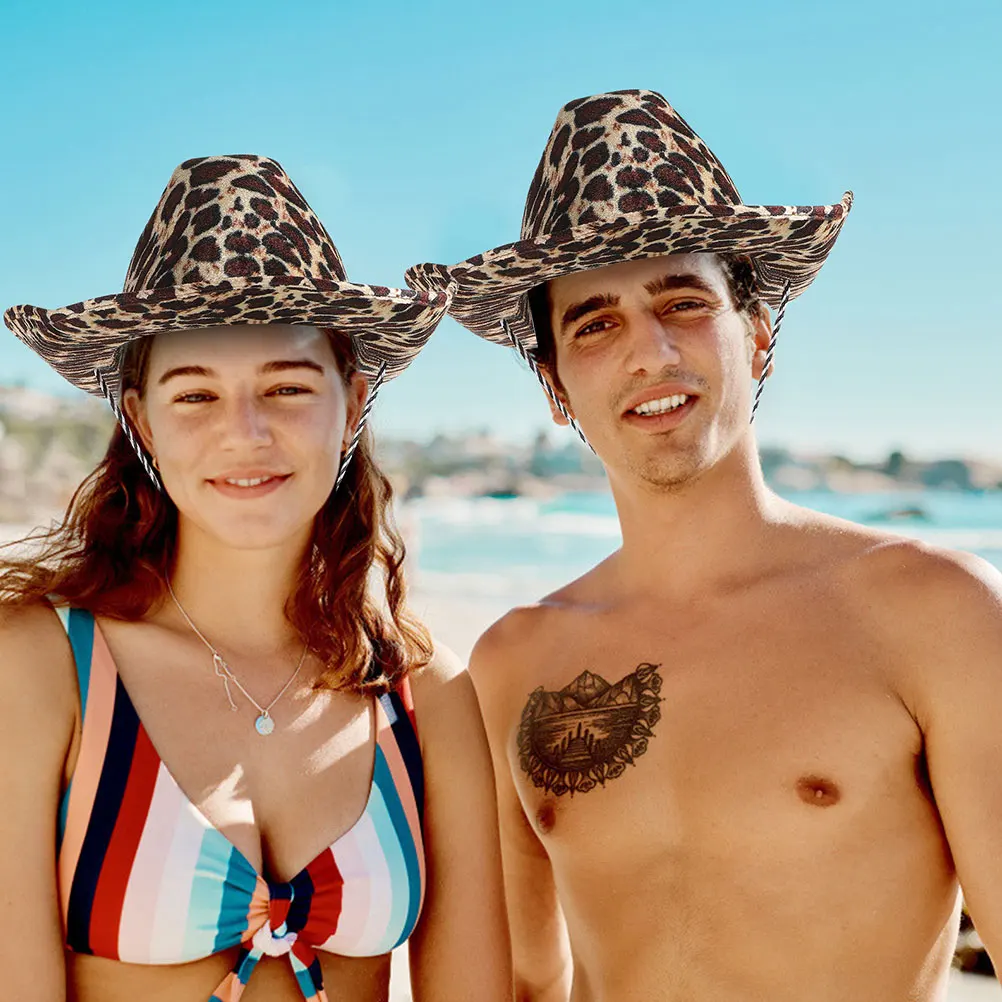 2 Pcs Leopard Print Cowboy Hat Denim Animal Women Men Adjustable Stage Performance Party Decorative Prop Trendy
2 Pcs Leopard Print Cowboy Hat Denim Animal Women Men Adjustable Stage Performance Party Decorative Prop Trendy