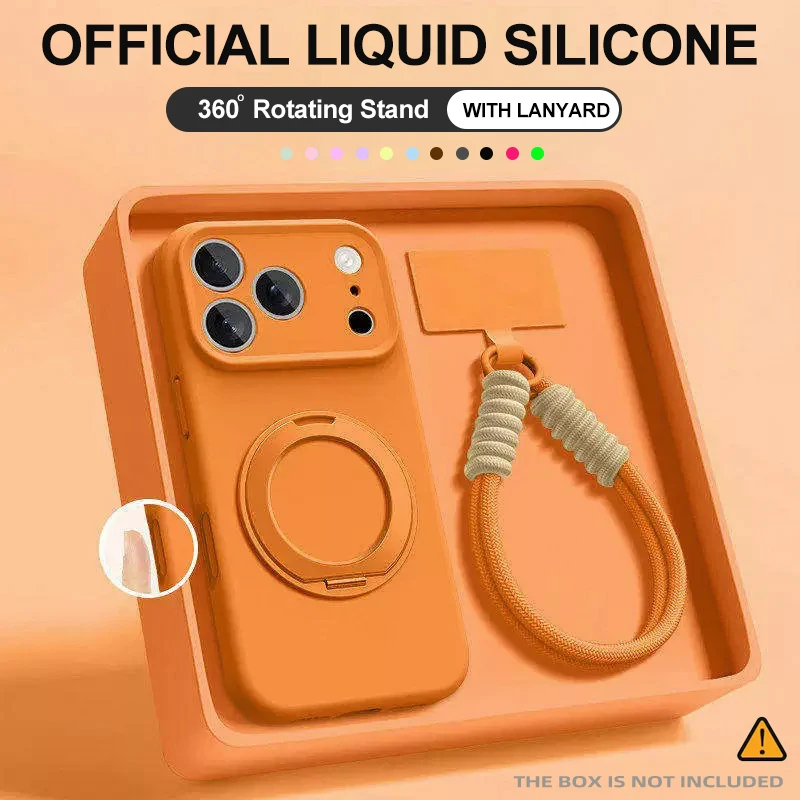 For Magsafe Liquid Silicone Bracket Cases For iPhone 17 16 Pro Max 17Pro With Lanyard Soft Phone Case For iPhone17 Pro Max Cover
For Magsafe Liquid Silicone Bracket Cases For iPhone 17 16 Pro Max 17Pro With Lanyard Soft Phone Case For iPhone17 Pro Max Cover