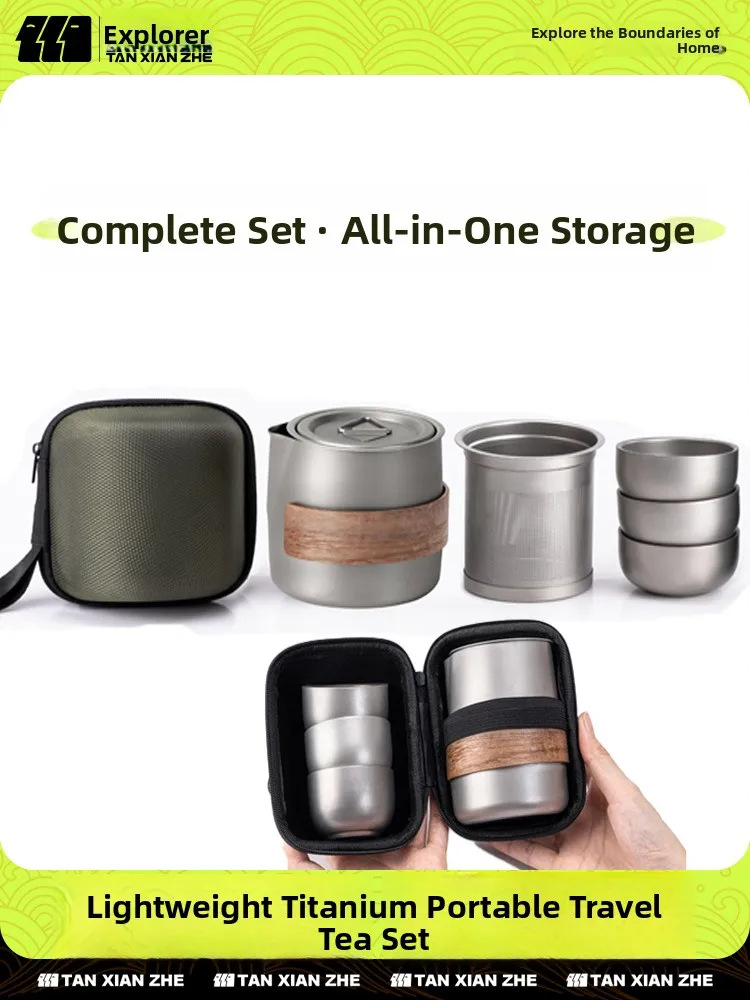 Portable Titanium Alloy Tea Pot for Outdoor Cam Travel Stainl Steel Water Boiler Portable Tea Set Special for Brewing Tea
Portable Titanium Alloy Tea Pot for Outdoor Cam Travel Stainl Steel Water Boiler Portable Tea Set Special for Brewing Tea