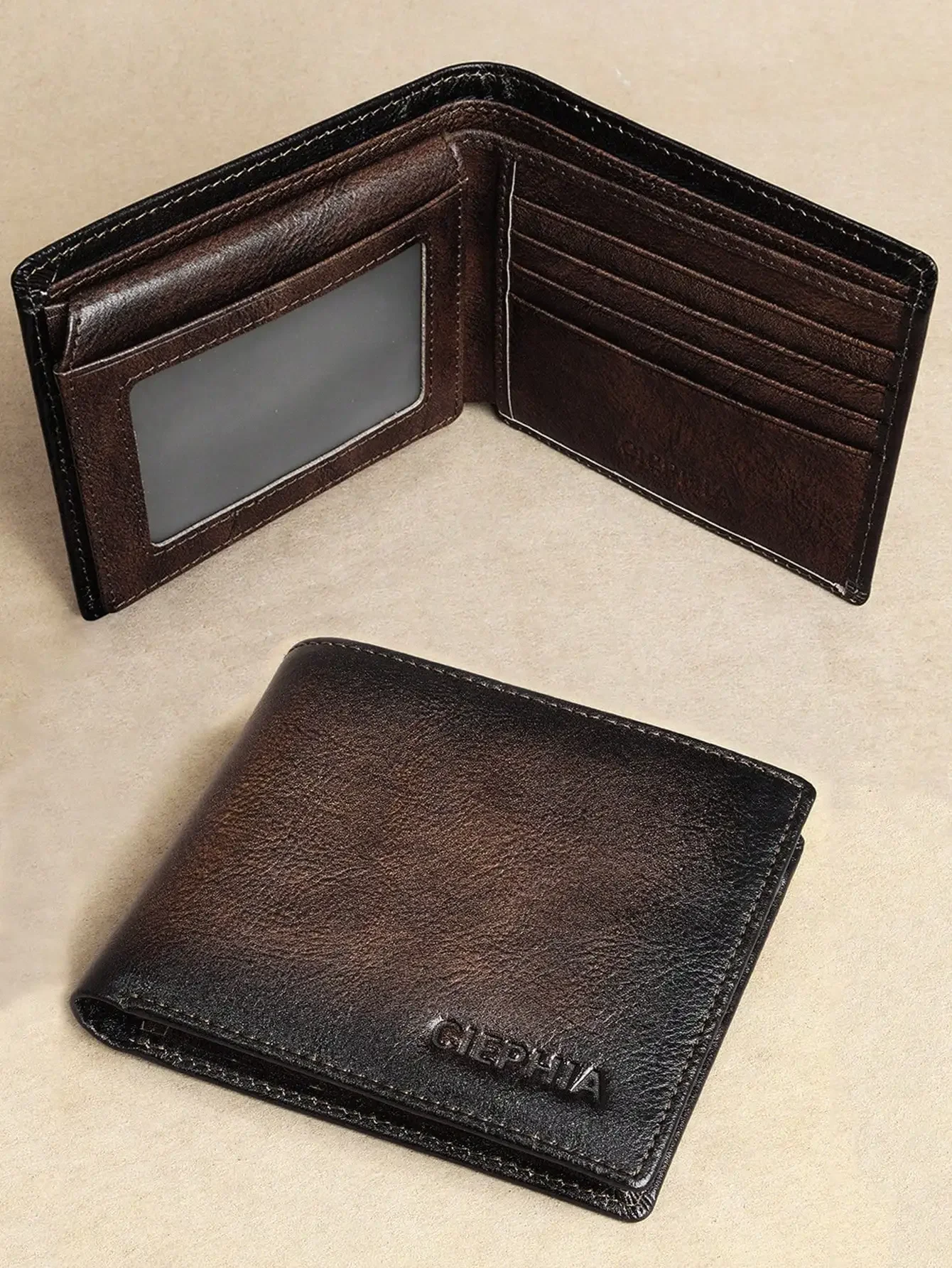 Men's Genuine Leather RFID Blocking Wallet Vintage Bifold Short Multifunction ID Credit Card Holder With 2 ID Wallets Gifts For
Men's Genuine Leather RFID Blocking Wallet Vintage Bifold Short Multifunction ID Credit Card Holder With 2 ID Wallets Gifts For