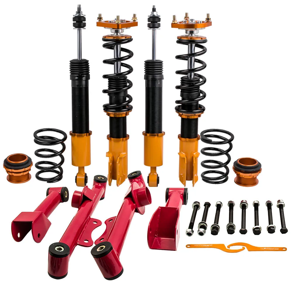 Coilover + 4x Upper & Lower Rear Tubular Control Arms For Ford Mustang 1994-2004
Coilover + 4x Upper & Lower Rear Tubular Control Arms For Ford Mustang 1994-2004
