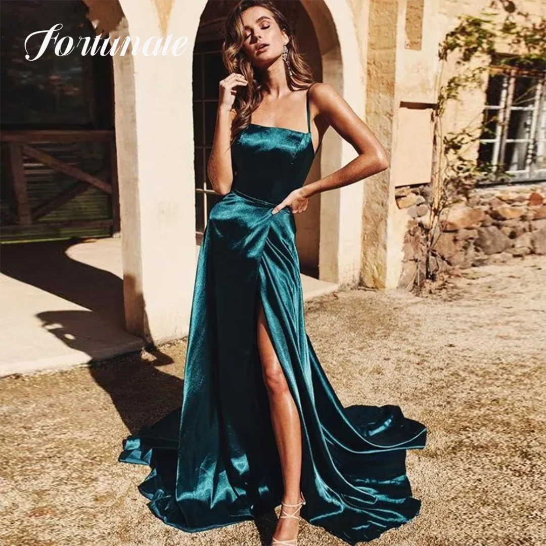 Sexy Dark Green Quinceanera Dress A-Line Sheath Spaghetti Straps Side Slit Cocktail Party Evening Party Dress For Woman 2024
Sexy Dark Green Quinceanera Dress A-Line Sheath Spaghetti Straps Side Slit Cocktail Party Evening Party Dress For Woman 2024