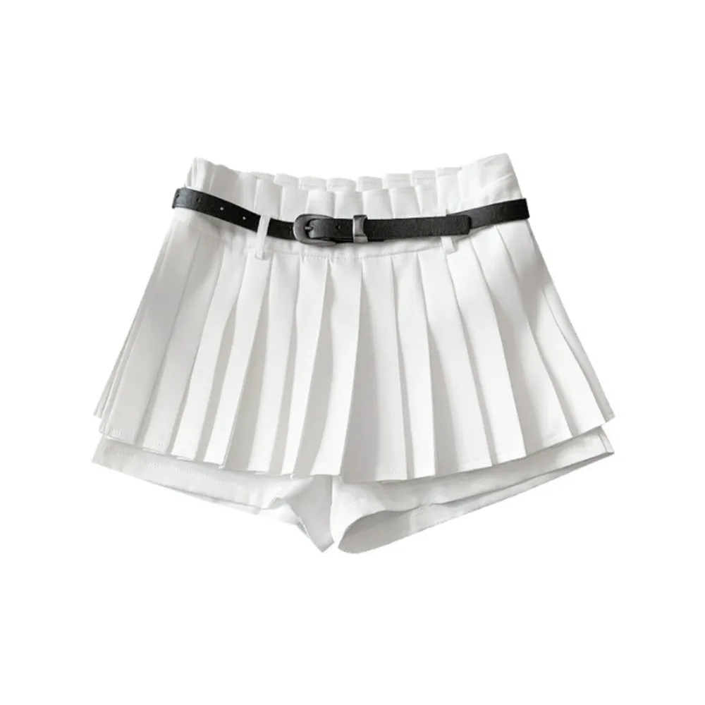 Elegant Y2K A-Line Mini Skirts JK Preppy Style Pleated Skirt With Belt High Waist Sweet Skirts with Safty Pants Girl
Elegant Y2K A-Line Mini Skirts JK Preppy Style Pleated Skirt With Belt High Waist Sweet Skirts with Safty Pants Girl
