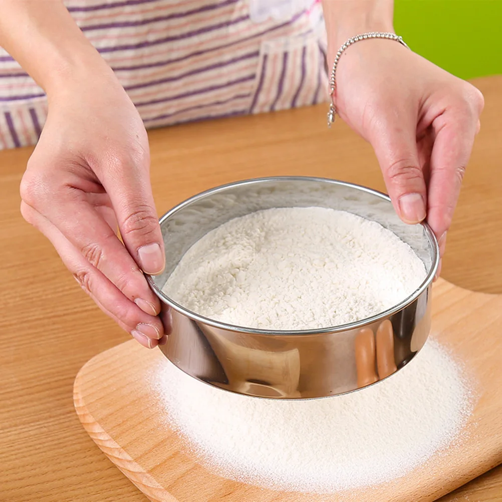 3pcs Stainless Steel Flour Sieve Mesh Sifter for Baking Tools Fine Powder Strainer Cake Cooking Kitchen Bar Utensils
3pcs Stainless Steel Flour Sieve Mesh Sifter for Baking Tools Fine Powder Strainer Cake Cooking Kitchen Bar Utensils
