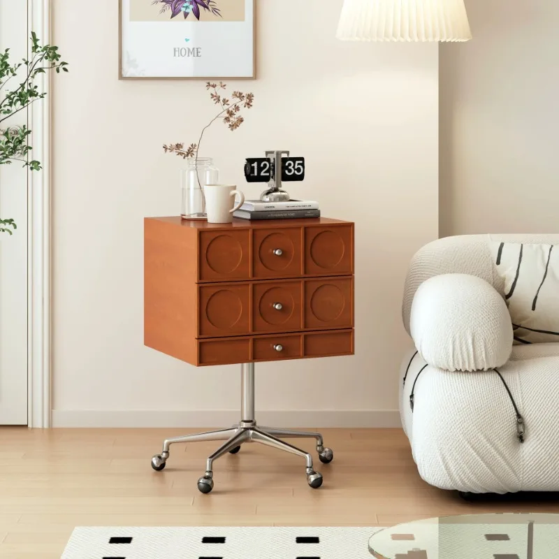 Lifting rotating bedside table Small apartment vinyl record storage Medieval chest
Lifting rotating bedside table Small apartment vinyl record storage Medieval chest