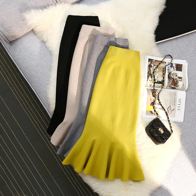 Knitted Small Waist Skirt 2022 Autumn And Winter Textured Fishtail Skirt Retro High Waist Wrap Hip Long Skirt Thickened
Knitted Small Waist Skirt 2022 Autumn And Winter Textured Fishtail Skirt Retro High Waist Wrap Hip Long Skirt Thickened