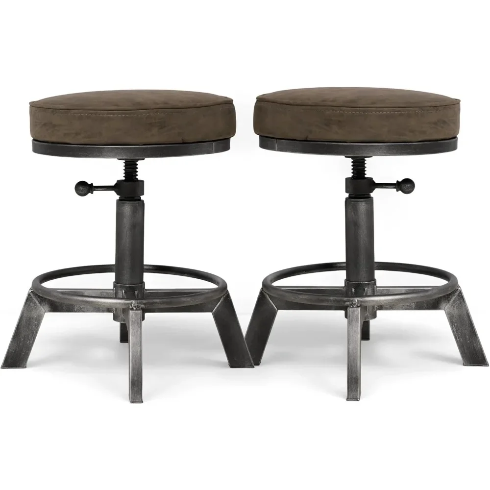 Adjustable Swivel Bar Stools Set of Two PU Seat 15 to 21 Inch Height Kitchen Counter Chairs
Adjustable Swivel Bar Stools Set of Two PU Seat 15 to 21 Inch Height Kitchen Counter Chairs