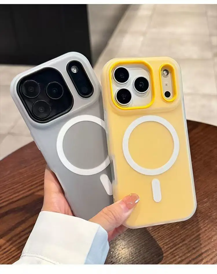 Роскошный магнитный чехол ярких цветов 2 в 1 для iPhone 17 Air 17Pro 17 Pro Max Magsafe с беспроводной зарядкой, прозрачный матовый противоударный чехол
Роскошный магнитный чехол ярких цветов 2 в 1 для iPhone 17 Air 17Pro 17 Pro Max Magsafe с беспроводной зарядкой, прозрачный матовый противоударный чехол