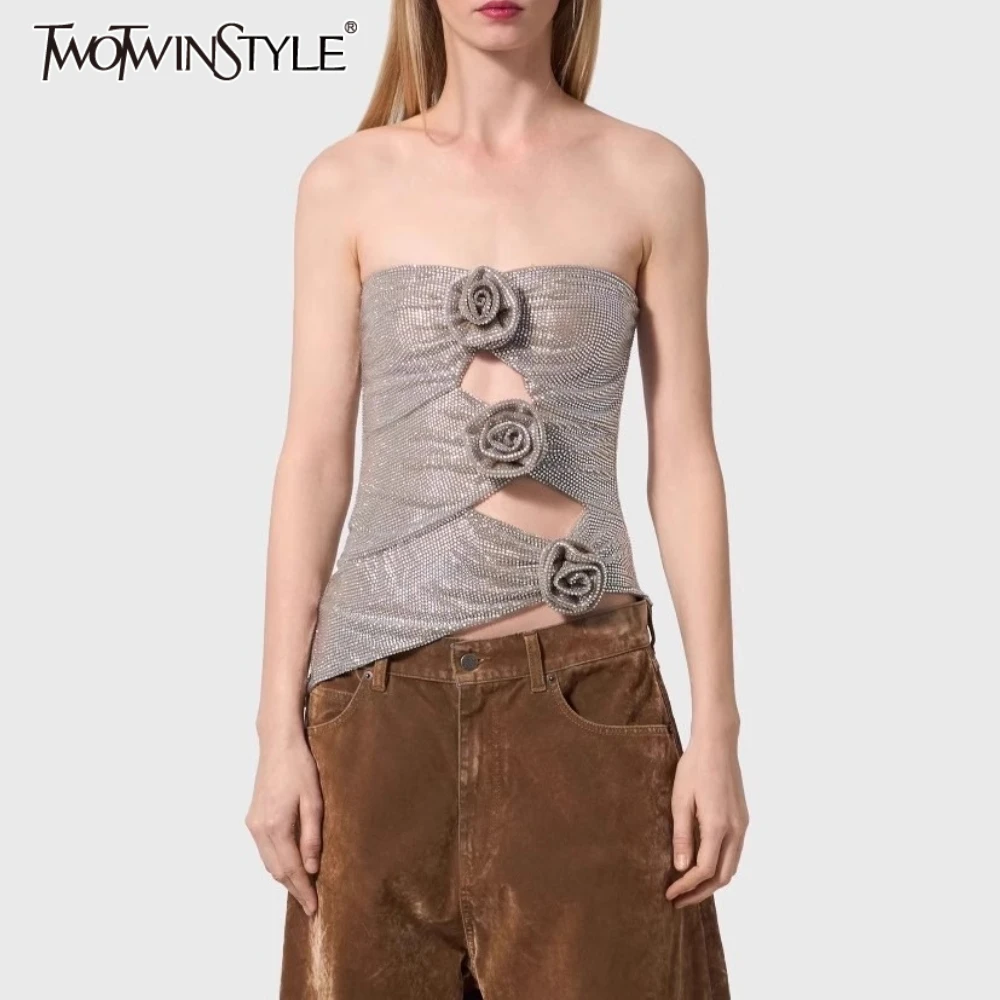 TWOTWINSTYLE однотонный утягивающий модный жилет для женщин без бретелек без рукавов в стиле пэчворк, ажурный темпераментный топ, женская одежда, новинка
TWOTWINSTYLE однотонный утягивающий модный жилет для женщин без бретелек без рукавов в стиле пэчворк, ажурный темпераментный топ, женская одежда, новинка