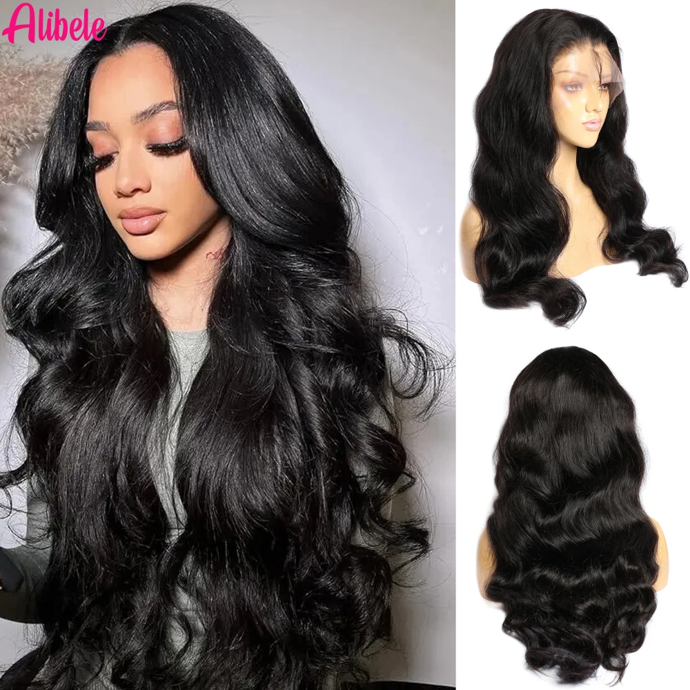 ALIBELE Body Wave Human Hair Wigs 13x4 Transparent Lace Frontal Wig Pre Plucked Natural Black 12A Virgin Hair
ALIBELE Body Wave Human Hair Wigs 13x4 Transparent Lace Frontal Wig Pre Plucked Natural Black 12A Virgin Hair