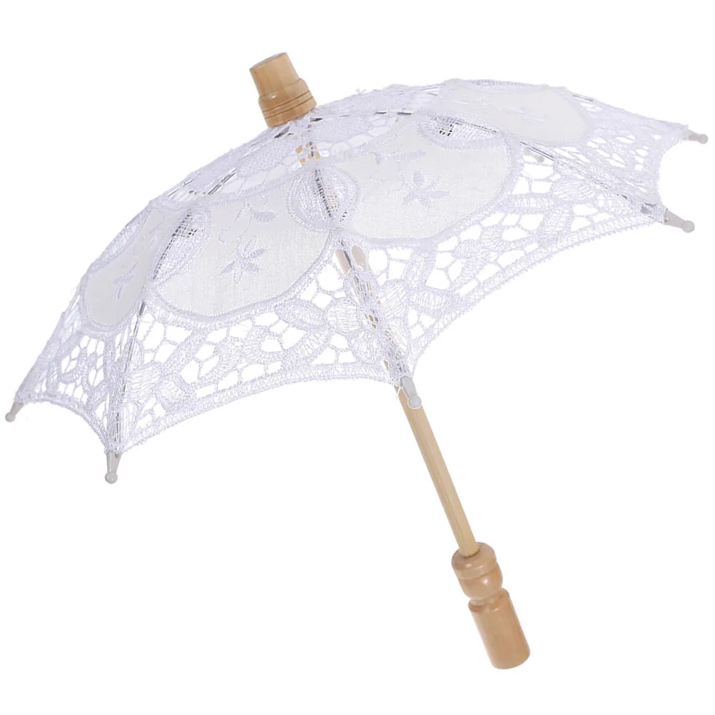 White Umbrella 43cm Handle 45cm Diameter Wedding Photography Props Parasol Vintage Decorative Umbrella for Bride
White Umbrella 43cm Handle 45cm Diameter Wedding Photography Props Parasol Vintage Decorative Umbrella for Bride