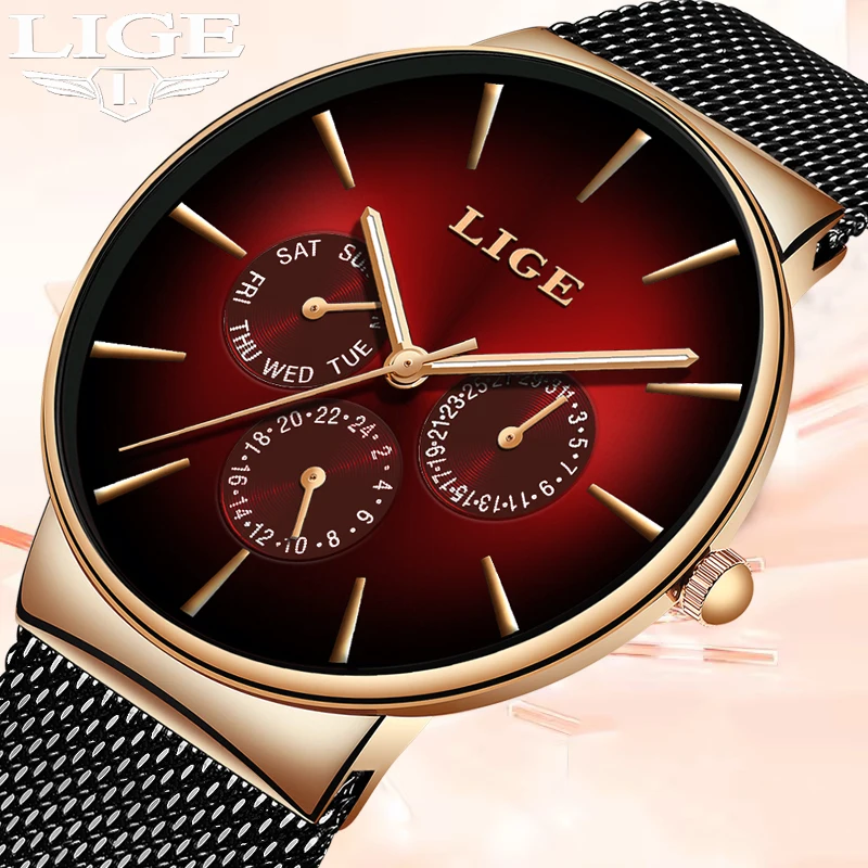 Женские часы LIGE, лучшие брендовые роскошные круглые часы из розового золота, ультратонкие водонепроницаемые часы с сетчатым ремешком для женщин, модные кварцевые женские наручные часы
Женские часы LIGE, лучшие брендовые роскошные круглые часы из розового золота, ультратонкие водонепроницаемые часы с сетчатым ремешком для женщин, модные кварцевые женские наручные часы