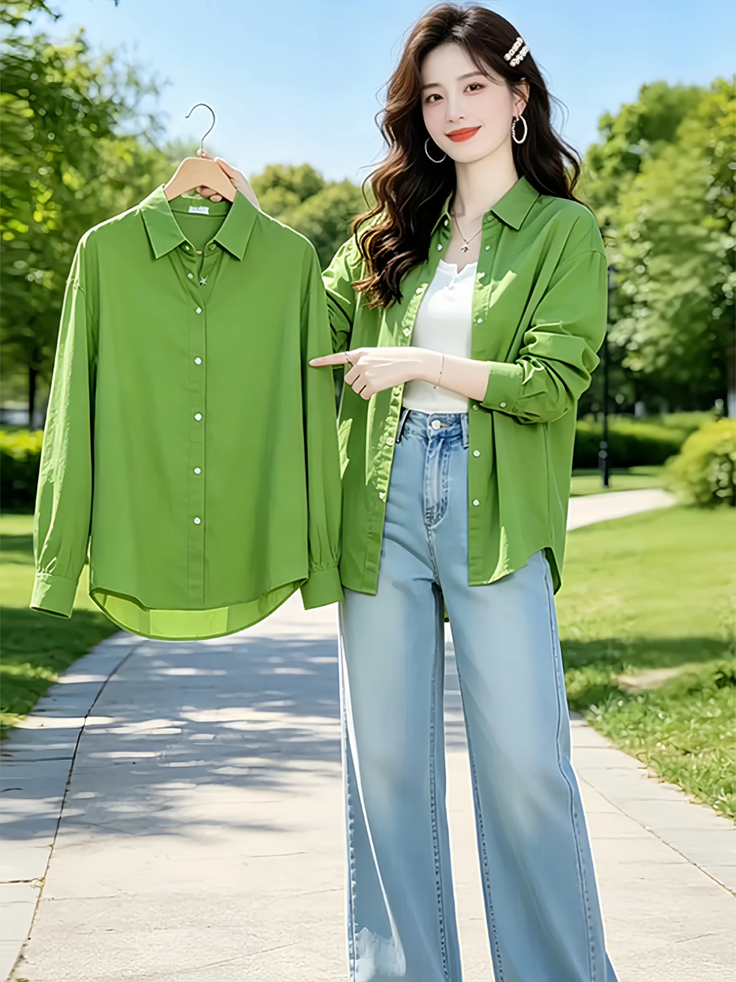 Korean Gentle Layered Set Women's Summer New Collar Sun Protection Shirt White Vest Two-Piece Set Casual Style Breathable
Korean Gentle Layered Set Women's Summer New Collar Sun Protection Shirt White Vest Two-Piece Set Casual Style Breathable