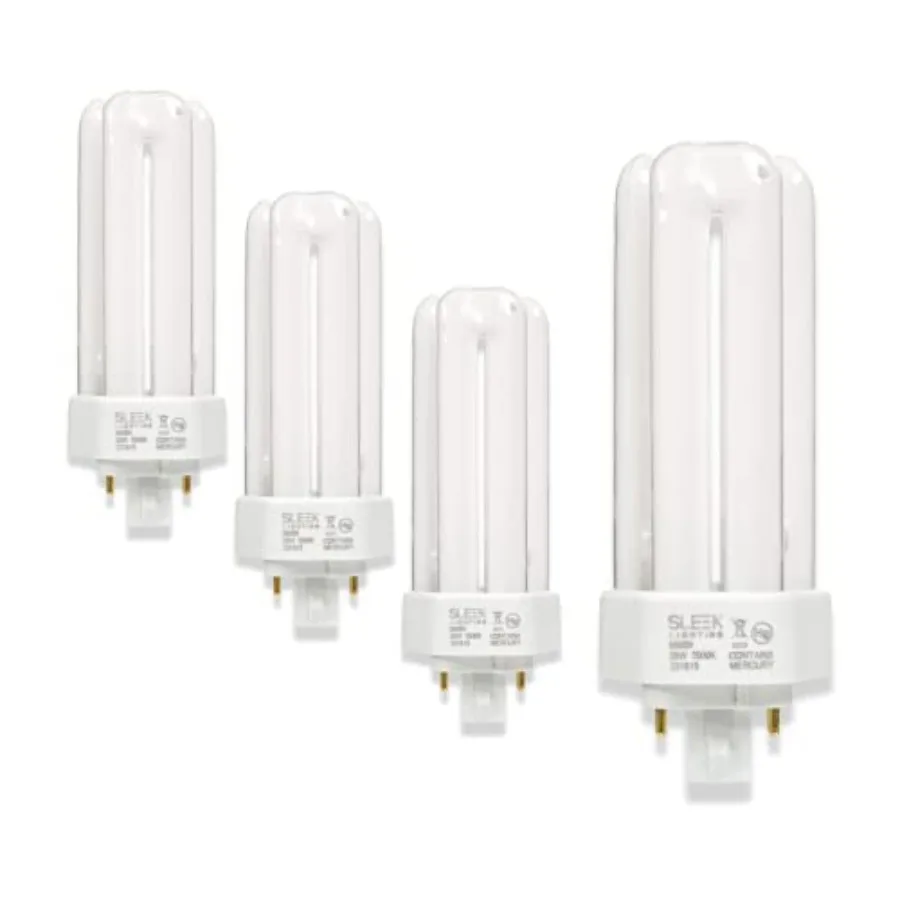 26 Watt T4 Tri Tube CFL 4 Pin GX24Q-3 Base Light Bulb 1600lm - Compact Fluorescent -Neutral White Light 4pack
26 Watt T4 Tri Tube CFL 4 Pin GX24Q-3 Base Light Bulb 1600lm - Compact Fluorescent -Neutral White Light 4pack