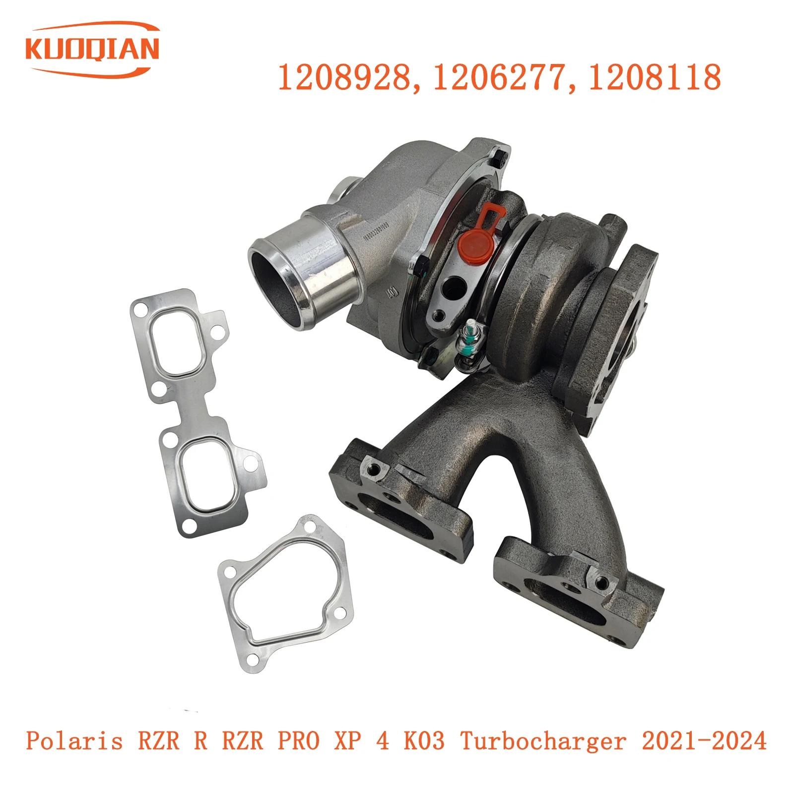 Turbocharger (water-cooled) 1208928,1206277,1208118 For Polaris RZR R RZR PRO XP 4 K03 Turbocharger 2021-2024
Turbocharger (water-cooled) 1208928,1206277,1208118 For Polaris RZR R RZR PRO XP 4 K03 Turbocharger 2021-2024
