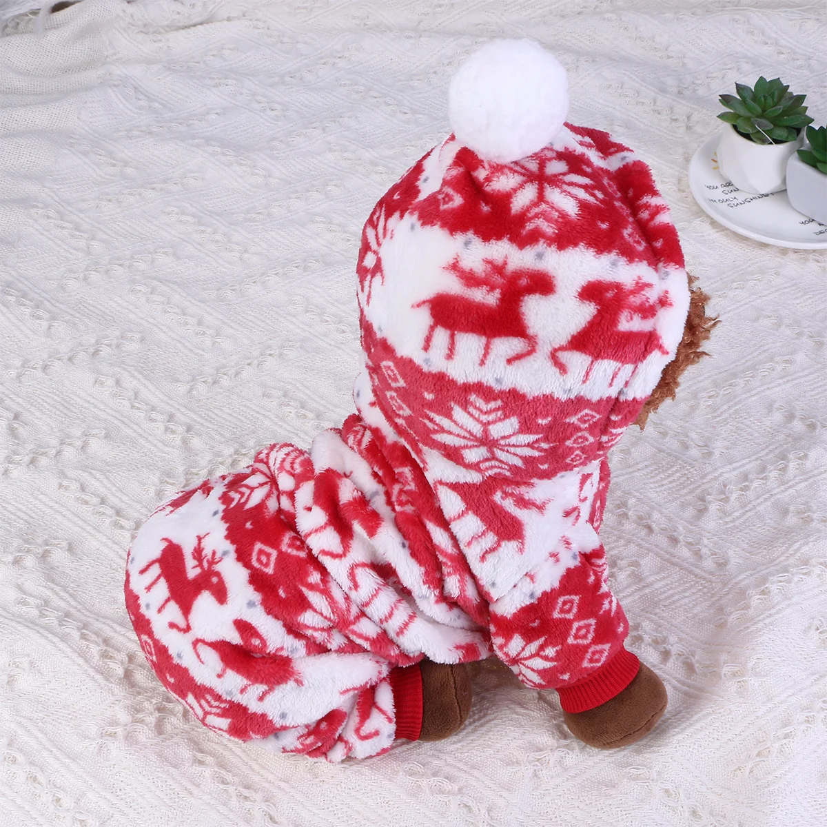 Christmas Deer Dog Clothes Comfortable Party Costume Creative Pet Xmas Flannel Jumpsuit for Small Dogs and Cats Size Xs
Christmas Deer Dog Clothes Comfortable Party Costume Creative Pet Xmas Flannel Jumpsuit for Small Dogs and Cats Size Xs