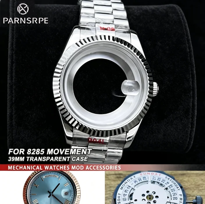 Корпус для часов 39 мм, комплект для модификации часов Miyota 8285 – 39 мм, нержавеющая сталь, сапфировое стекло, завинчивающаяся заводная головка, прозрачная задняя крышка
Корпус для часов 39 мм, комплект для модификации часов Miyota 8285 – 39 мм, нержавеющая сталь, сапфировое стекло, завинчивающаяся заводная головка, прозрачная задняя крышка