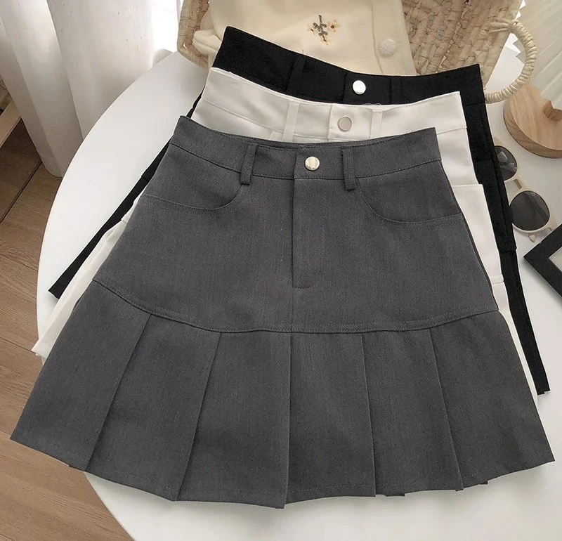 Винтажная плиссированная юбка с высокой талией, женская униформа в студенческом стиле, защитные брюки, мини-юбки, женская корейская уличная тонкая юбка трапециевидной формы
Винтажная плиссированная юбка с высокой талией, женская униформа в студенческом стиле, защитные брюки, мини-юбки, женская корейская уличная тонкая юбка трапециевидной формы
