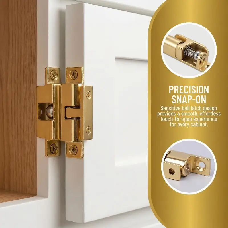 Регулируемый латунный двойной роликовый фиксатор с пружинным механизмом – пружинный замок для мебельных шкафов и дверей гардеробов, прочный и с возможностью индивидуальной настройки
Регулируемый латунный двойной роликовый фиксатор с пружинным механизмом – пружинный замок для мебельных шкафов и дверей гардеробов, прочный и с возможностью индивидуальной настройки