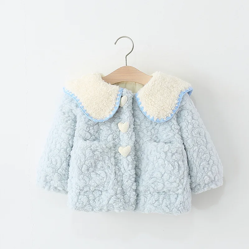 Осенне-зимняя стеганая куртка для девочек, теплое пальто, однотонное утепленные топы с воротником Питера Пэна, удобная детская одежда, новая мода
Осенне-зимняя стеганая куртка для девочек, теплое пальто, однотонное утепленные топы с воротником Питера Пэна, удобная детская одежда, новая мода