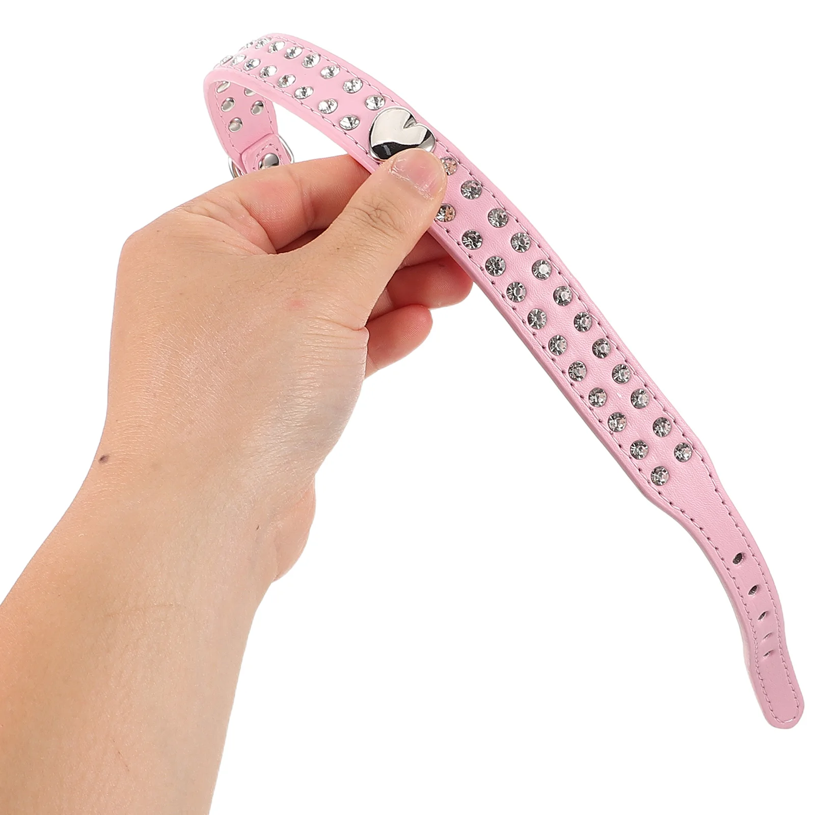 Rhinestone Pet Collar Cute Dog Necklace Small Heart Adjustable Soft PU Comfortable Dog Accessories
Rhinestone Pet Collar Cute Dog Necklace Small Heart Adjustable Soft PU Comfortable Dog Accessories