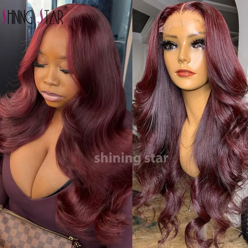 Colored Burgundy 13X6 Lace Front Human Hair Wigs Body Wave Curly 13X4 Transparent Lace Frontal Wig For Black Women Pre Plucked
Colored Burgundy 13X6 Lace Front Human Hair Wigs Body Wave Curly 13X4 Transparent Lace Frontal Wig For Black Women Pre Plucked