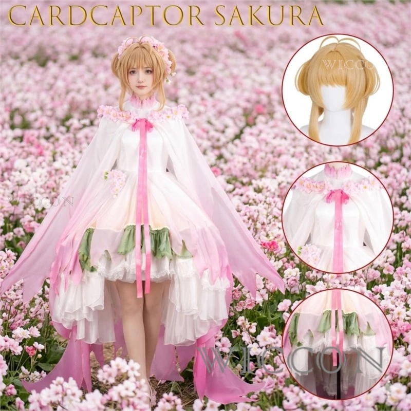 Костюм для косплея Сакуры из Cardcaptor Sakura, полный комплект, наряд Богини Цветов Сакуры с венком, аниме-костюм для ролевых игр, платье для женщин и девушек, стиль Лолита.
Костюм для косплея Сакуры из Cardcaptor Sakura, полный комплект, наряд Богини Цветов Сакуры с венком, аниме-костюм для ролевых игр, платье для женщин и девушек, стиль Лолита.