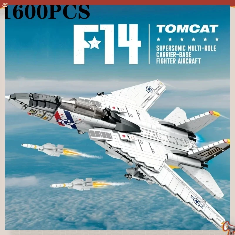 Набор строительных блоков MOC «Военный истребитель F-14 Tomcat» (1600 деталей), модель самолета на базе авианосца, кирпичики, подарки на праздники, детские игрушки
Набор строительных блоков MOC «Военный истребитель F-14 Tomcat» (1600 деталей), модель самолета на базе авианосца, кирпичики, подарки на праздники, детские игрушки
