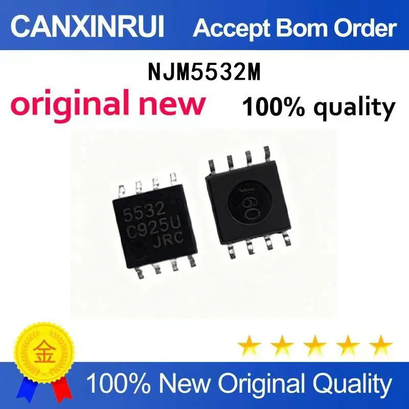 (5-100 Pieces) New NJM553M JRC5532 fever audio dual operational amplifier IC chip SOP-8 wide body patch
(5-100 Pieces) New NJM553M JRC5532 fever audio dual operational amplifier IC chip SOP-8 wide body patch