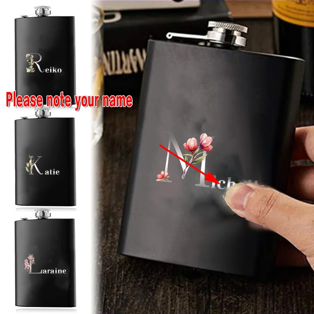 Customized Name 8oz Stainless Steel Hip Flask Liquor Bottle Metal Wine Pot Leakproof DIY Pocket Drinker Flagon Outdoor Camping
Customized Name 8oz Stainless Steel Hip Flask Liquor Bottle Metal Wine Pot Leakproof DIY Pocket Drinker Flagon Outdoor Camping