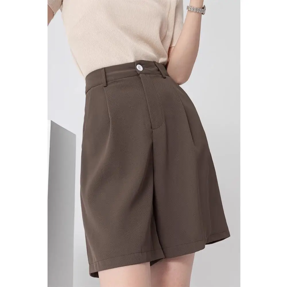 High Waist A-Line Shorts Women's Summer New Loose Wide Leg Commute Suit Five-Quarter Casual Shorts PU Fabric Iron-Free
High Waist A-Line Shorts Women's Summer New Loose Wide Leg Commute Suit Five-Quarter Casual Shorts PU Fabric Iron-Free