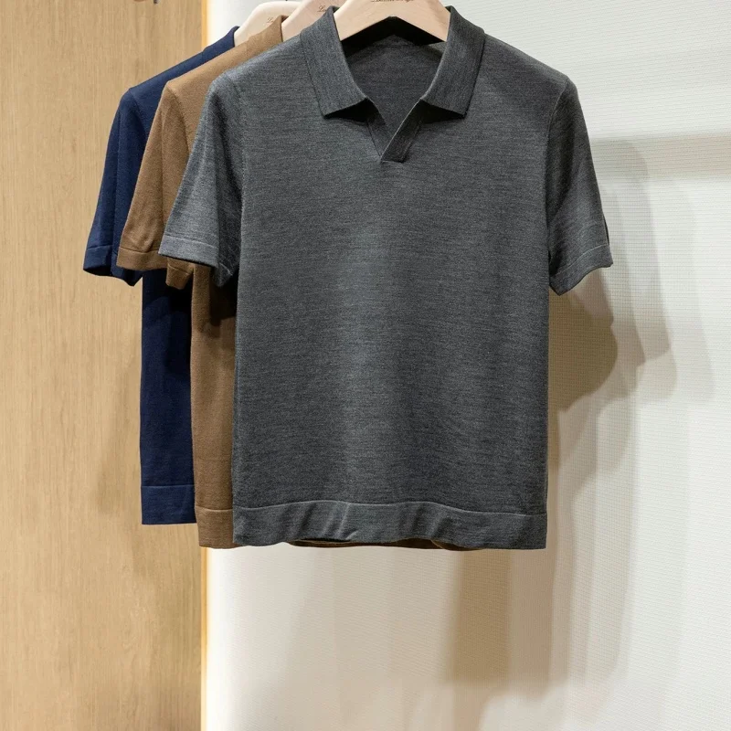 Весенняя новинка: итальянский дизайн, высококачественная мужская вязаная рубашка-поло с коротким рукавом из мериносовой шерсти и шелка.
Весенняя новинка: итальянский дизайн, высококачественная мужская вязаная рубашка-поло с коротким рукавом из мериносовой шерсти и шелка.